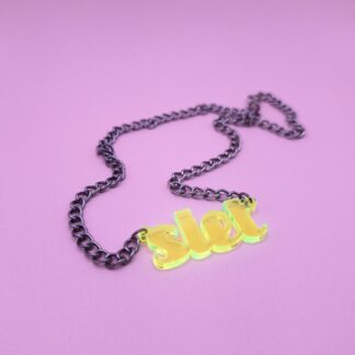 Necklace - SLET neon green