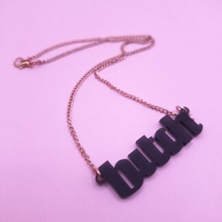 Necklace - BITCH black