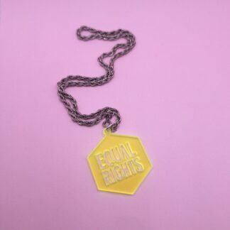 Necklace - EQUAL RIGHTS neon green
